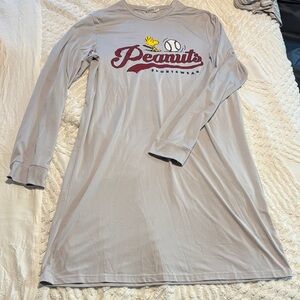 Peanuts Gray Kids Pajama Nightgown